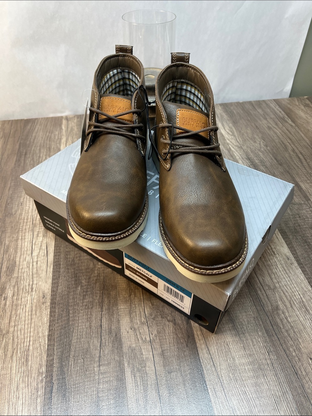 Buffalo David Bitton Men's Dark Brown Chukka Boots Size 12